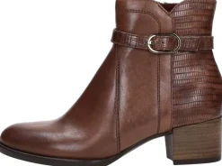 Tamaris Enkellaarsjes Hak Cognac Outlet