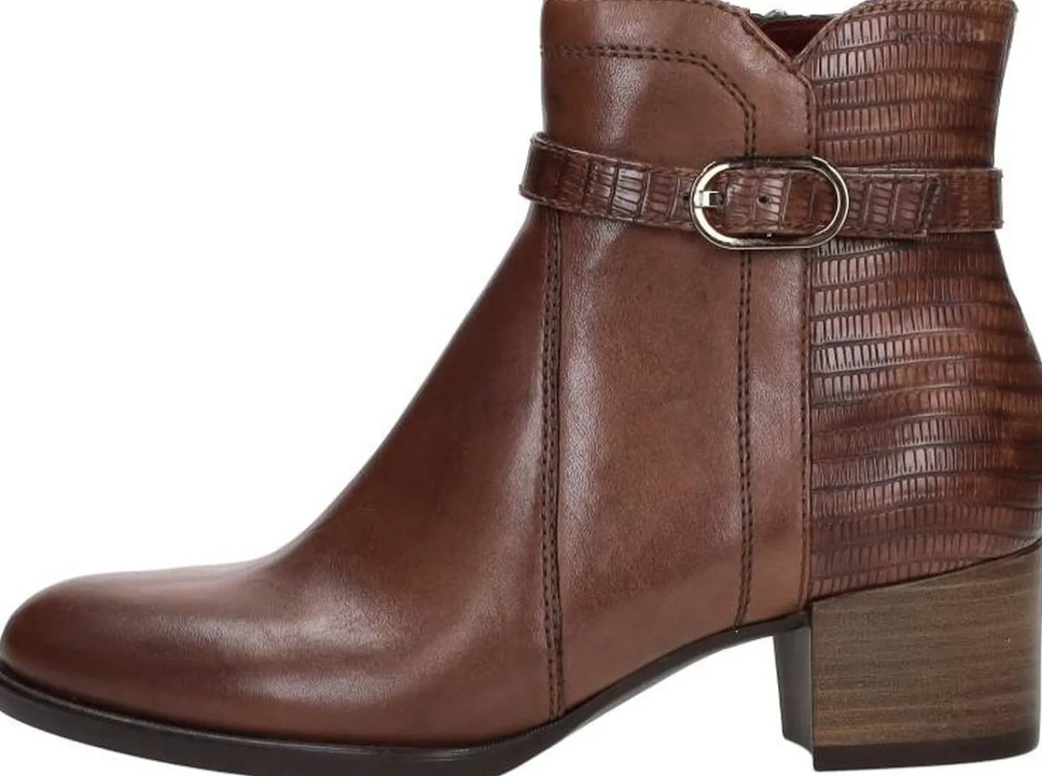 Tamaris Enkellaarsjes Hak Cognac Outlet