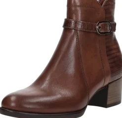 Tamaris Enkellaarsjes Hak Cognac Outlet