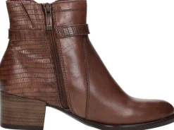 Tamaris Enkellaarsjes Hak Cognac Outlet