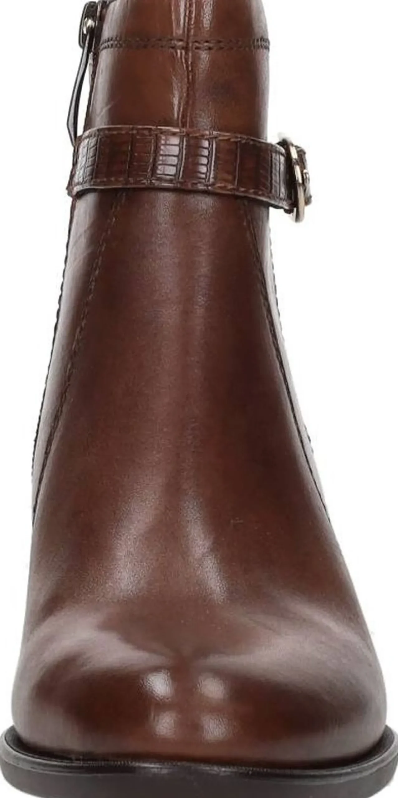 Tamaris Enkellaarsjes Hak Cognac Outlet