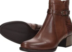 Tamaris Enkellaarsjes Hak Cognac Outlet