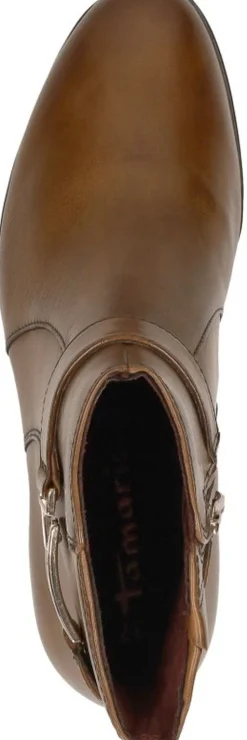 Tamaris Enkellaarsjes Hak Cognac Best