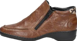 Rieker Enkellaarsjes Plat Cognac Discount