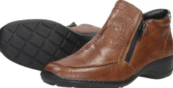 Rieker Enkellaarsjes Plat Cognac Discount