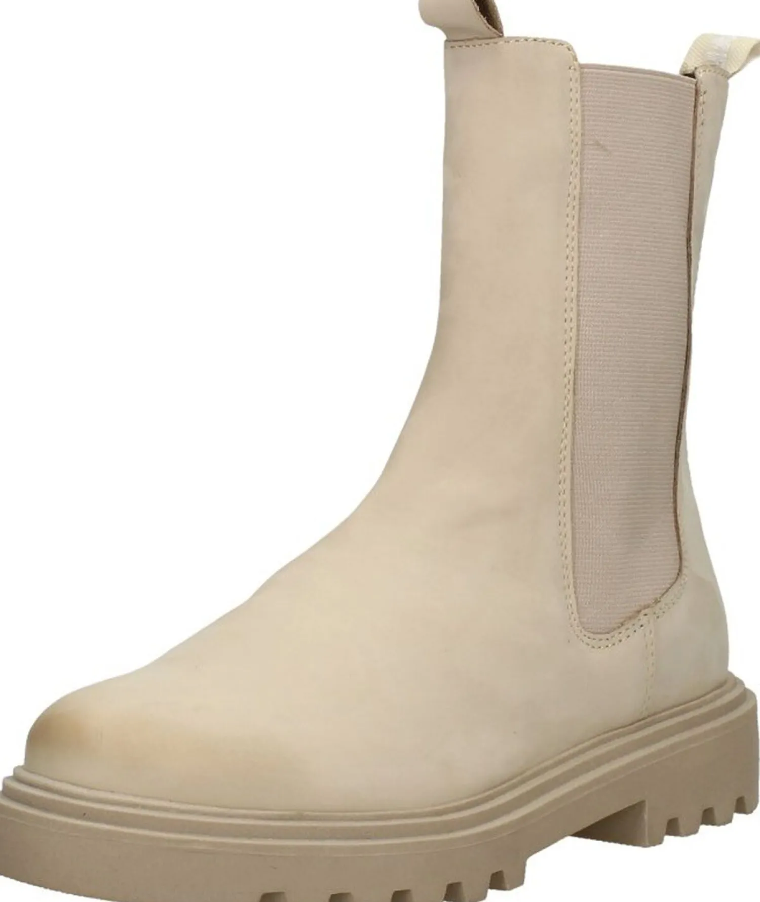 Sub55 Enkellaarsjes Plat Beige Fashion