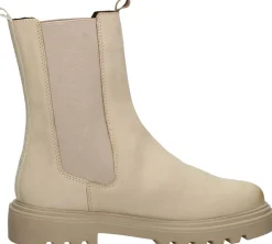 Sub55 Enkellaarsjes Plat Beige Fashion