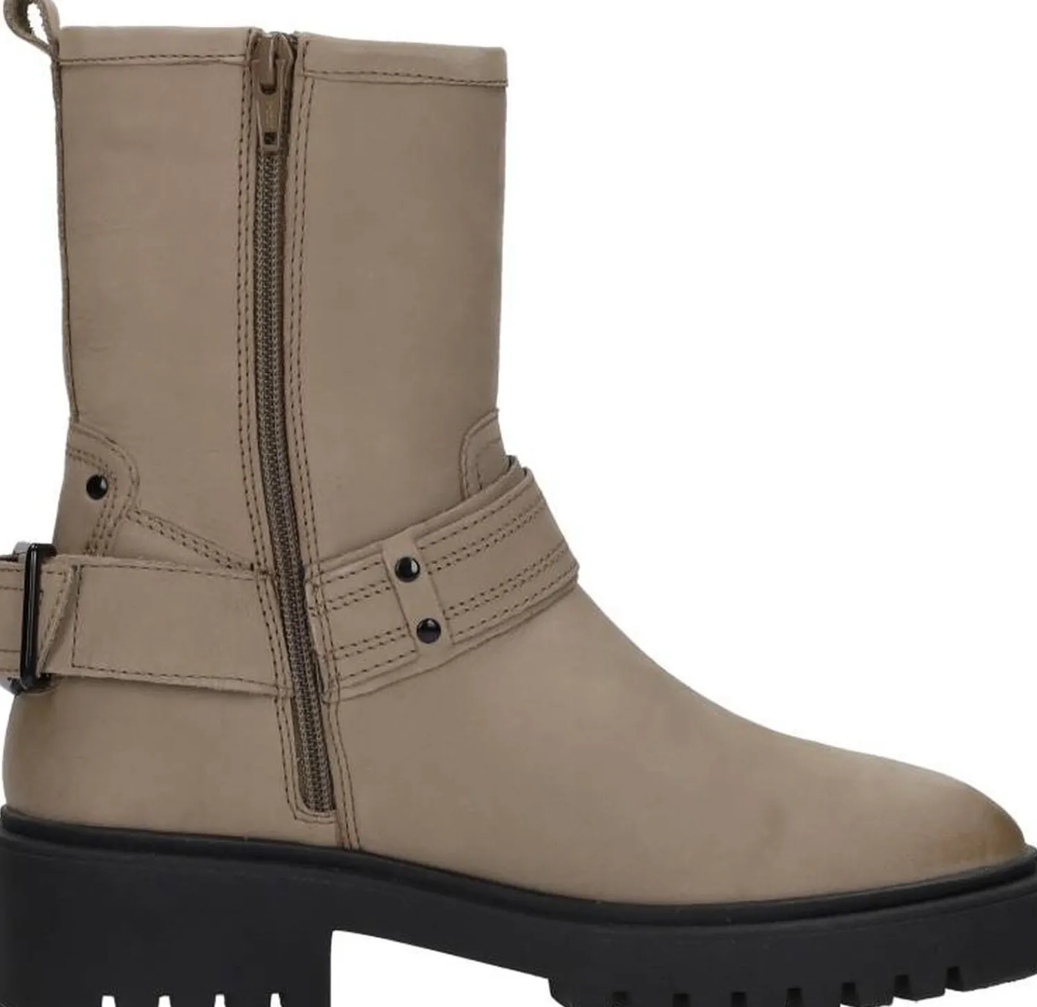 Sub55 Enkellaarsjes Plat Taupe Clearance