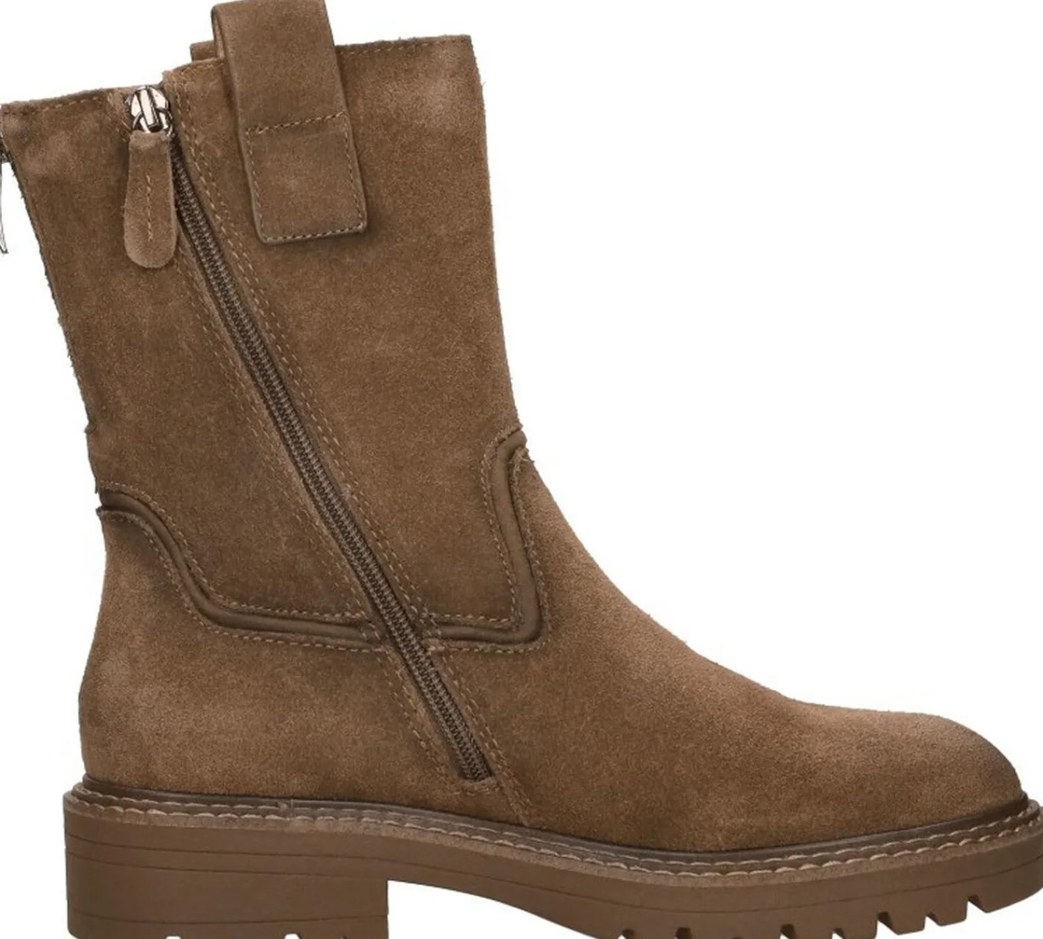 Tamaris Enkellaarsjes Plat Cognac Clearance
