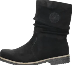 Rieker Enkellaarsjes Plat Zwart Fashion