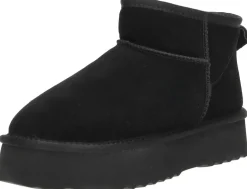 Shoecolate Enkellaarsjes Plat Zwart Outlet