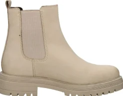 Sub55 Enkellaarsjes Plat Beige Online