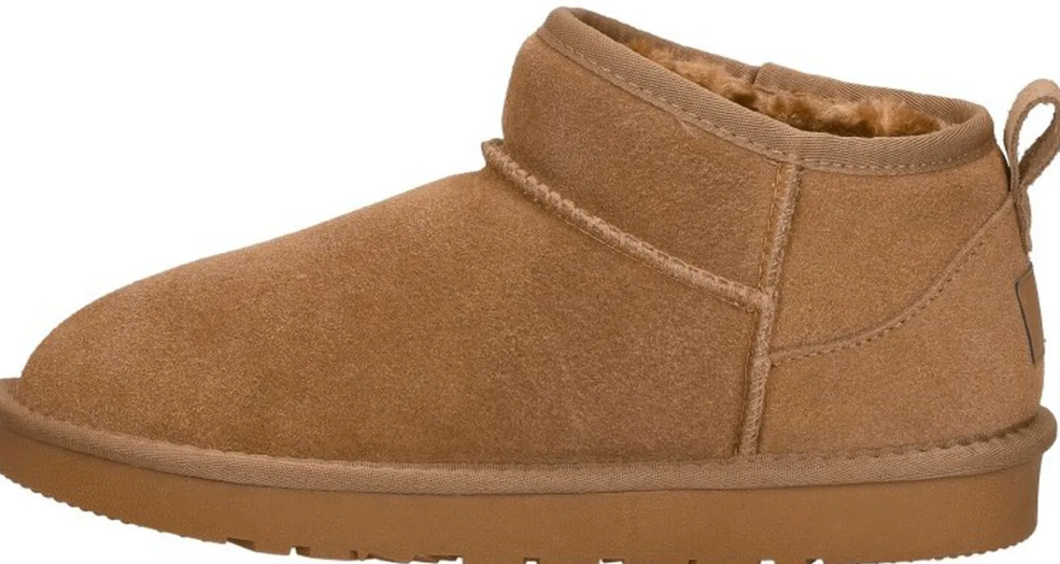 Sub55 Enkellaarsjes Plat Cognac Fashion