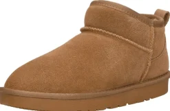 Sub55 Enkellaarsjes Plat Cognac Fashion