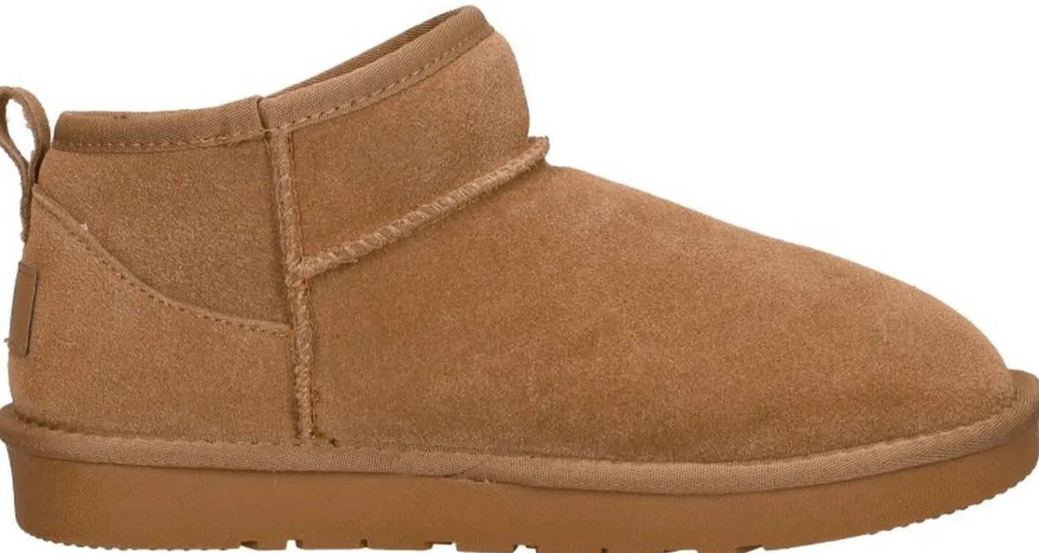 Sub55 Enkellaarsjes Plat Cognac Fashion