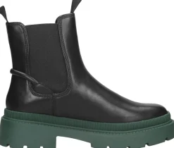 Tamaris Enkellaarsjes Plat Zwart New