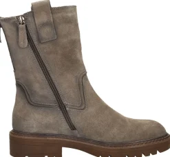 Tamaris Enkellaarsjes Plat Taupe Fashion