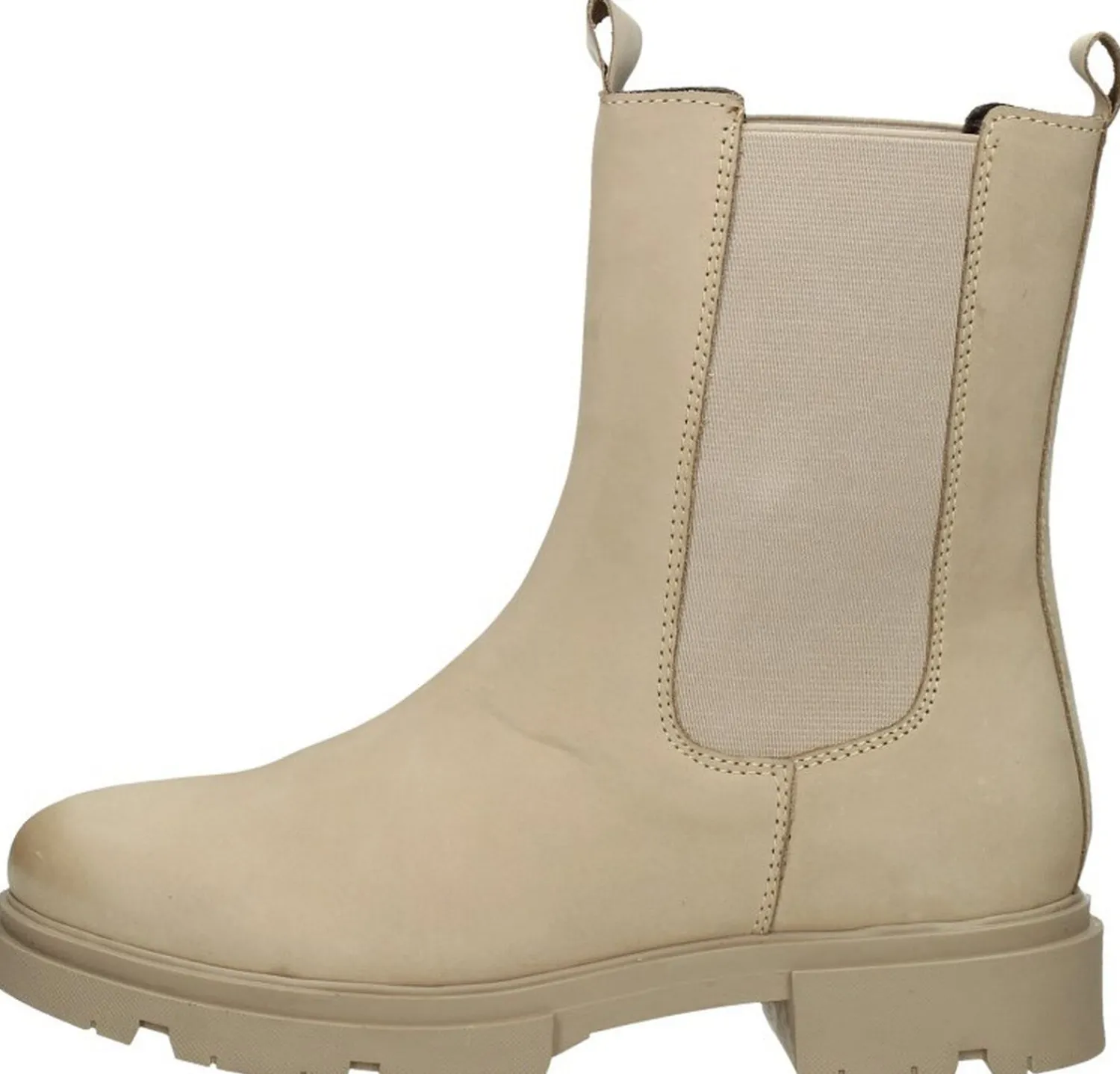 Sub55 Enkellaarsjes Plat Beige Sale
