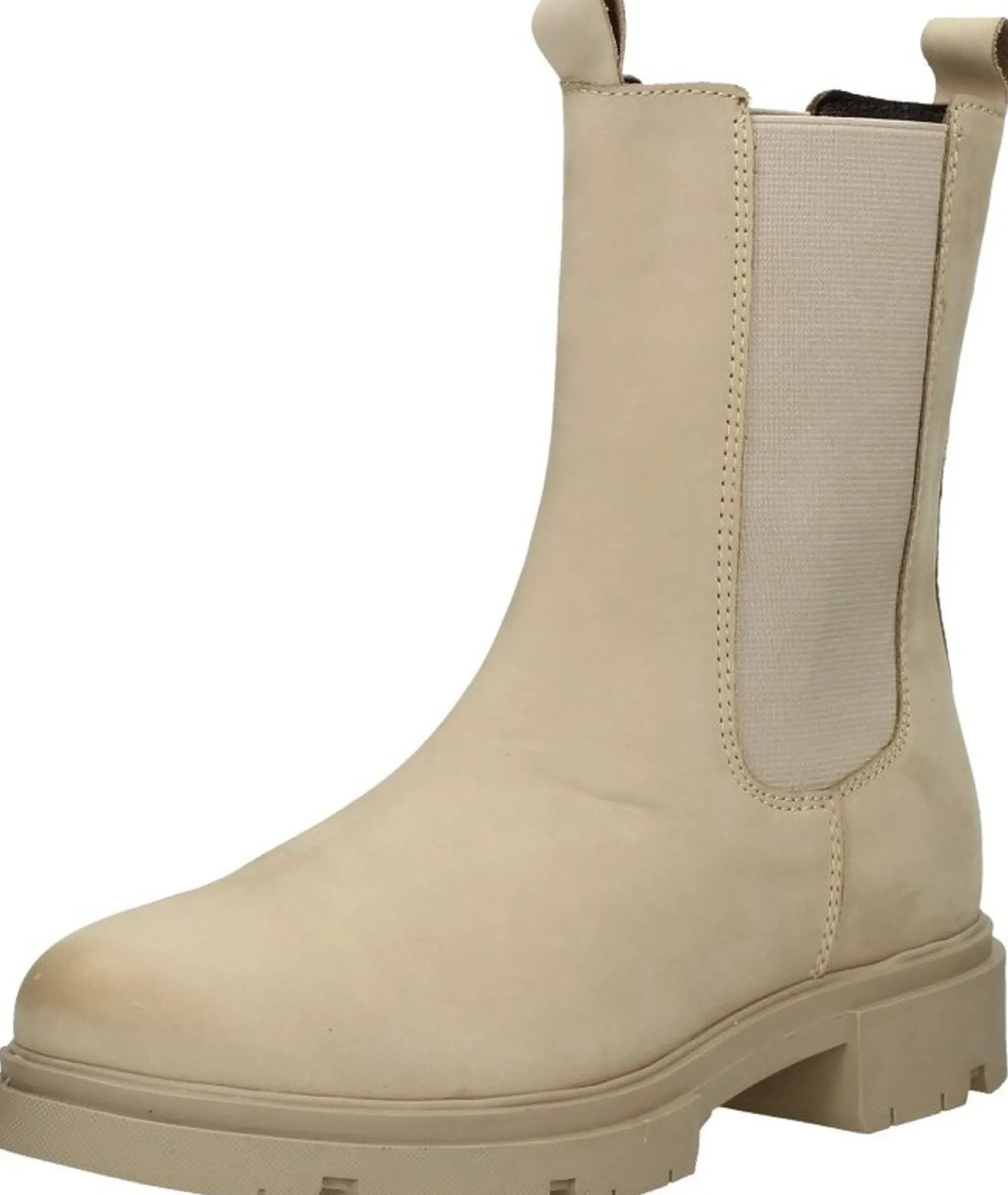 Sub55 Enkellaarsjes Plat Beige Sale