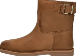 Aqa Enkellaarsjes Plat Cognac New