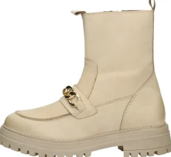 Sub55 Enkellaarsjes Plat Beige Discount