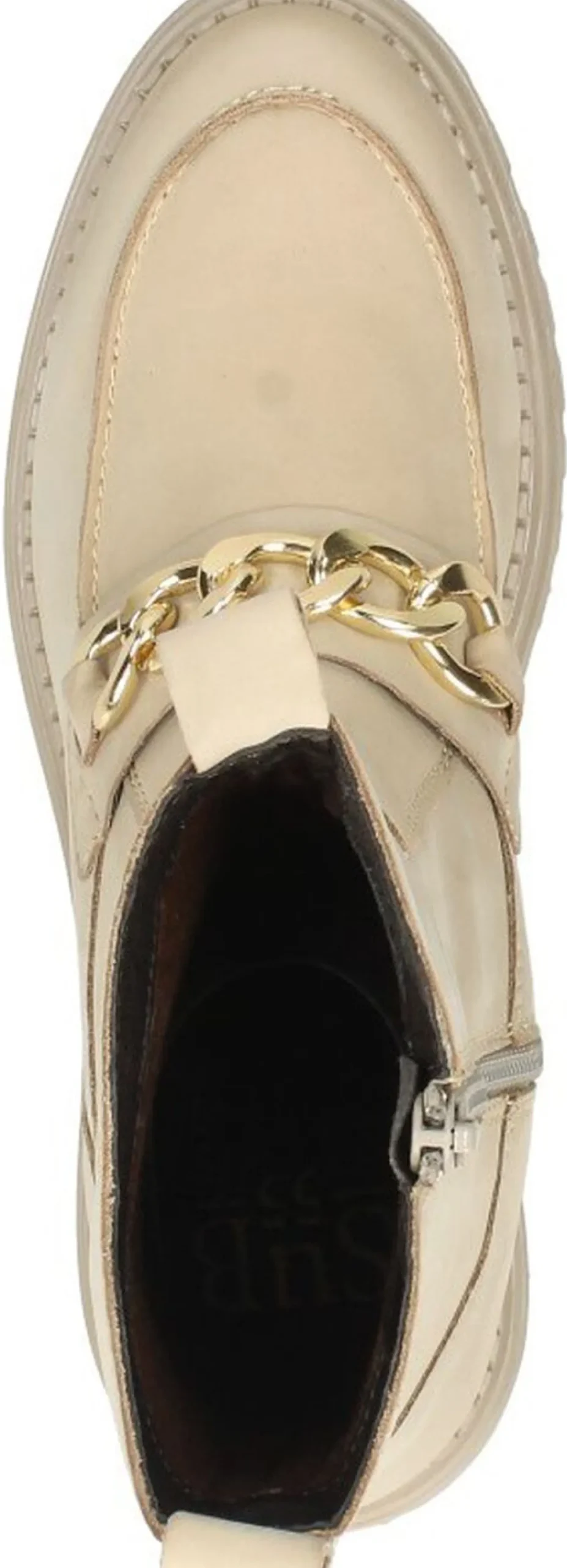Sub55 Enkellaarsjes Plat Beige Discount