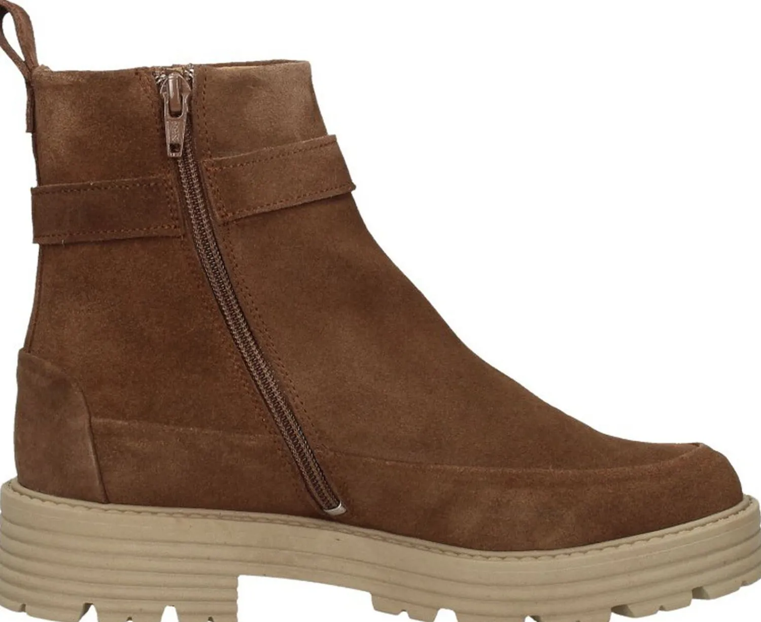 Aqa Enkellaarsjes Plat Cognac Discount