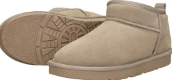 Sub55 Enkellaarsjes Plat Beige Outlet