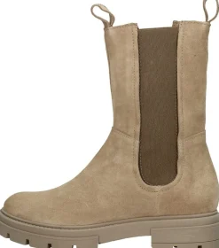Mjus Enkellaarsjes Plat Beige Online