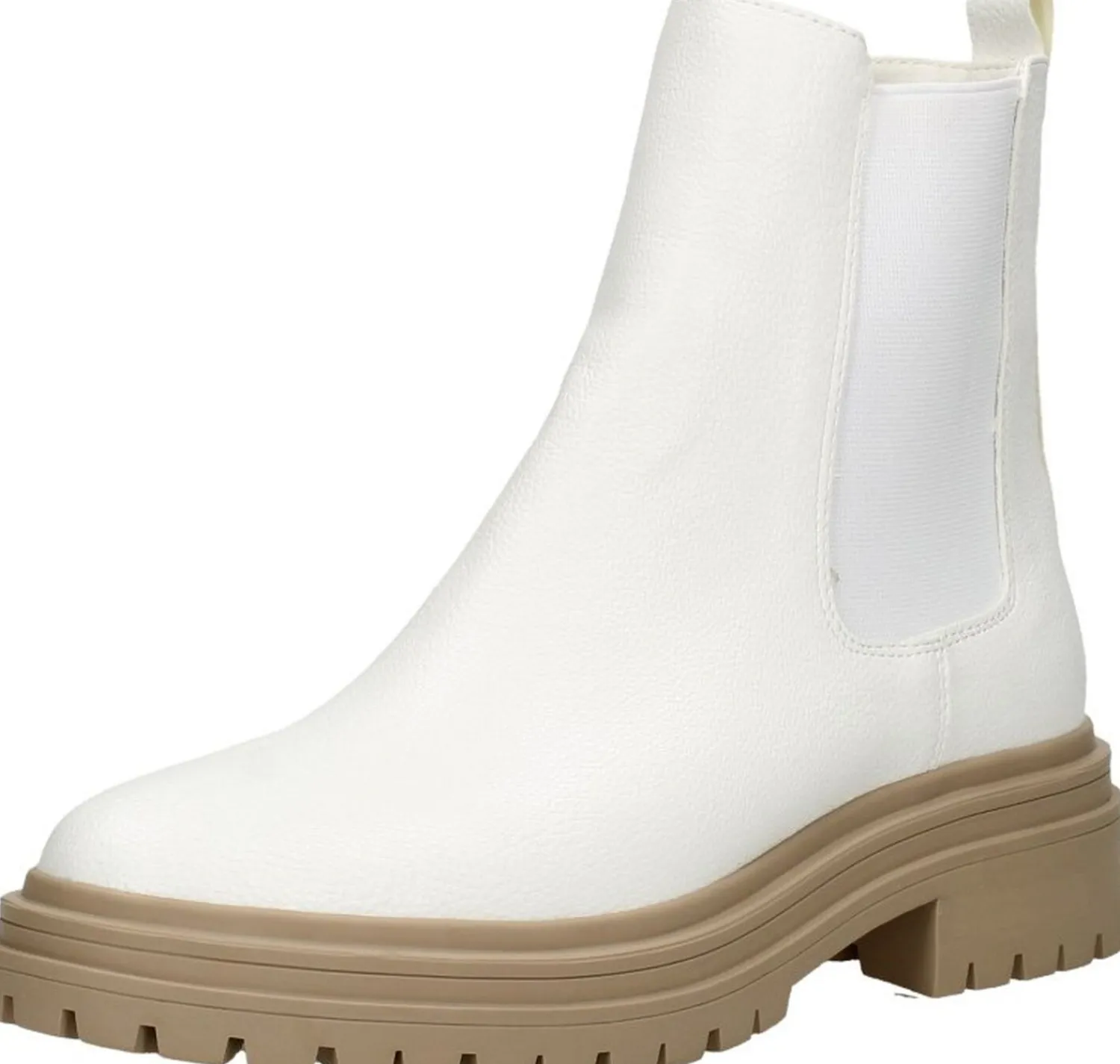 Sub55 Enkellaarsjes Plat Gebroken wit Fashion