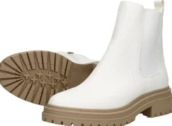 Sub55 Enkellaarsjes Plat Gebroken wit Fashion
