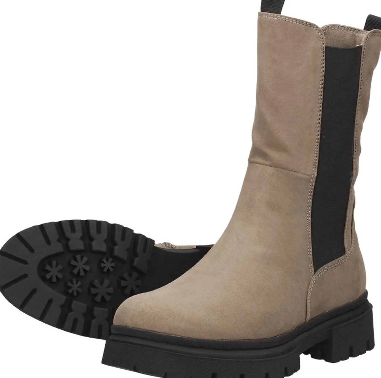 Marco Tozzi Enkellaarsjes Plat Beige Clearance