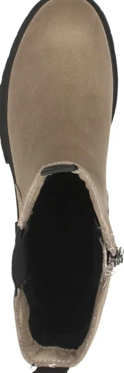 Marco Tozzi Enkellaarsjes Plat Beige Clearance