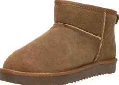 Sub55 Enkellaarsjes Plat Cognac Fashion