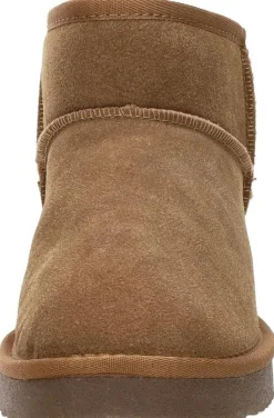 Sub55 Enkellaarsjes Plat Cognac Fashion