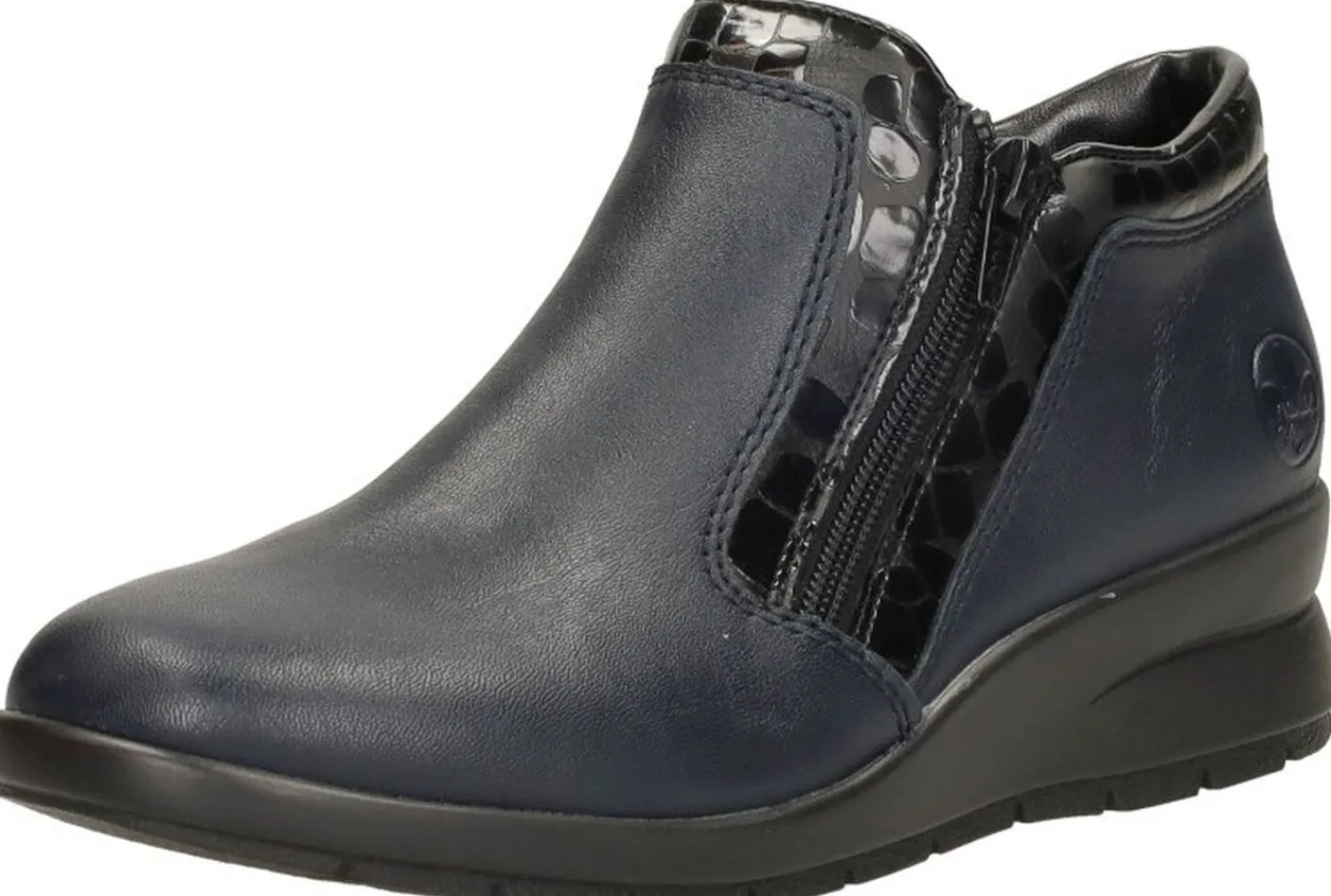 Rieker Enkellaarsjes Plat Blauw Best