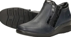Rieker Enkellaarsjes Plat Blauw Best