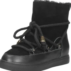 Sub55 Enkellaarsjes Plat Zwart Fashion