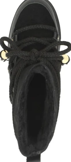 Sub55 Enkellaarsjes Plat Zwart Fashion