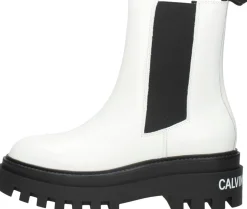 Calvin Klein Flatform Mid Chelsea Boot Wit New