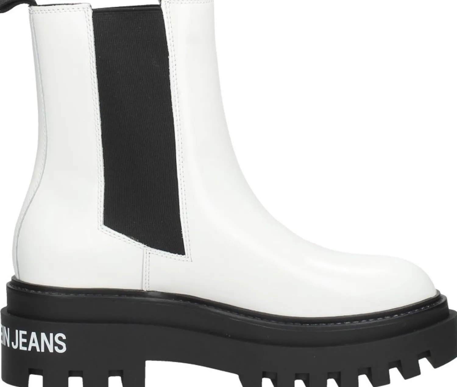 Calvin Klein Flatform Mid Chelsea Boot Wit New