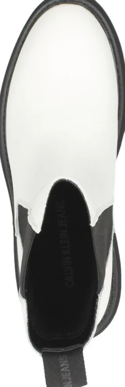 Calvin Klein Flatform Mid Chelsea Boot Wit New