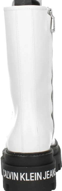 Calvin Klein Flatform Mid Lace Up Boot Wit Online