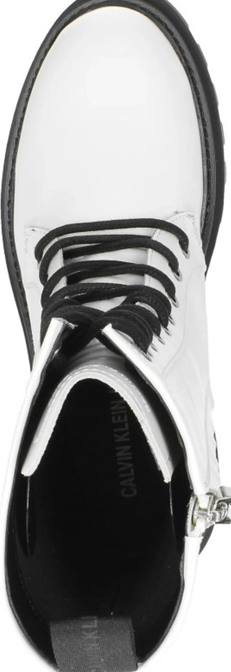 Calvin Klein Flatform Mid Lace Up Boot Wit Online
