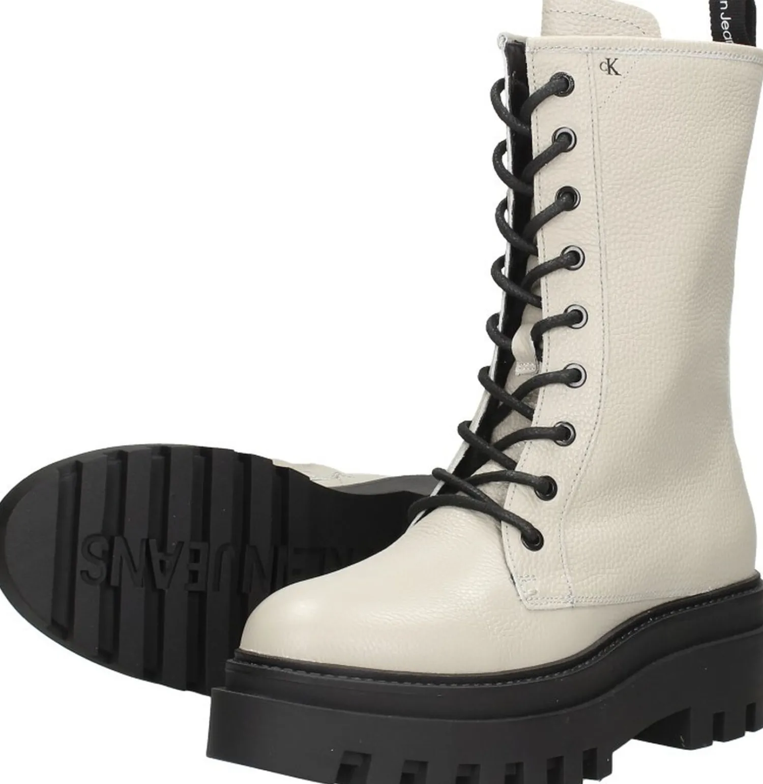 Calvin Klein Flatform Mid Laceup Boot Gebroken wit Best