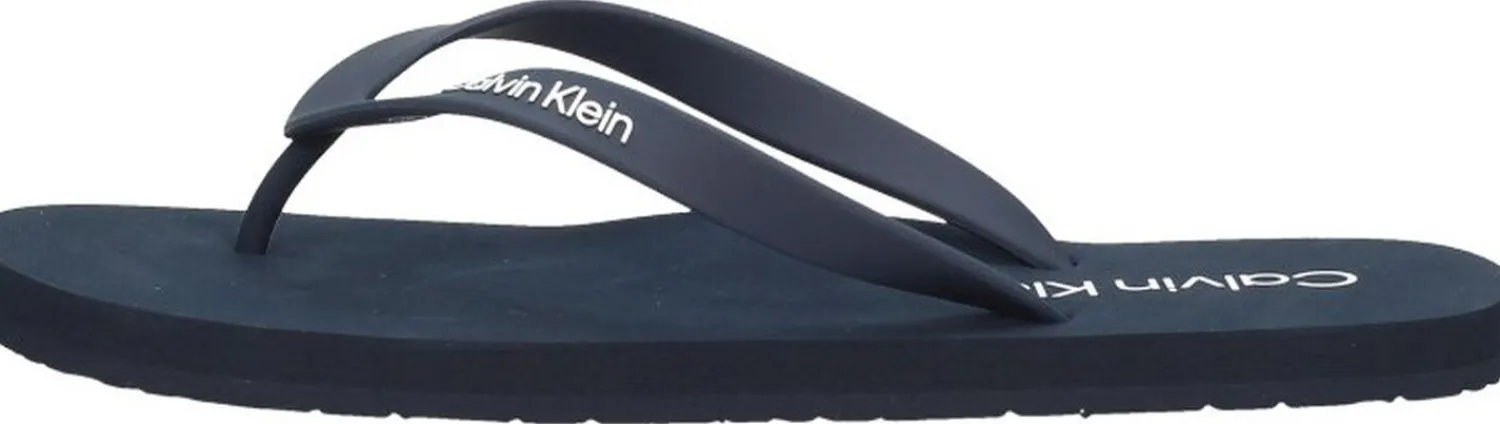 Calvin Klein Flip Flop Rubber Blauw Outlet