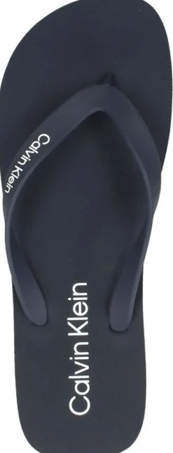 Calvin Klein Flip Flop Rubber Blauw Outlet