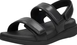 Fitflop F-Mode Go Adjustable Flatform Sandals Zwart Outlet