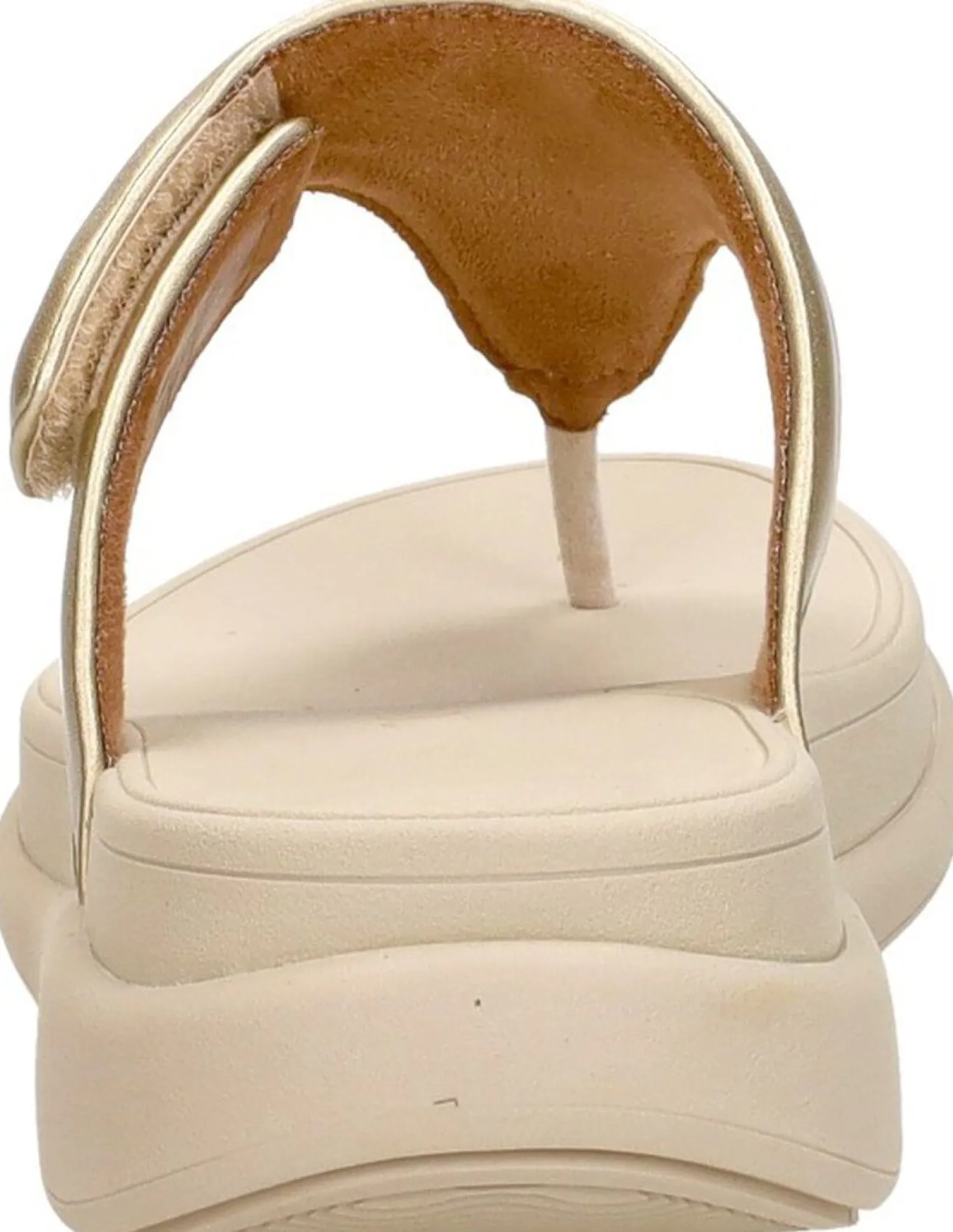 Fitflop F-Mode Go Adjustable Flatform Sandals Goudkleur Outlet