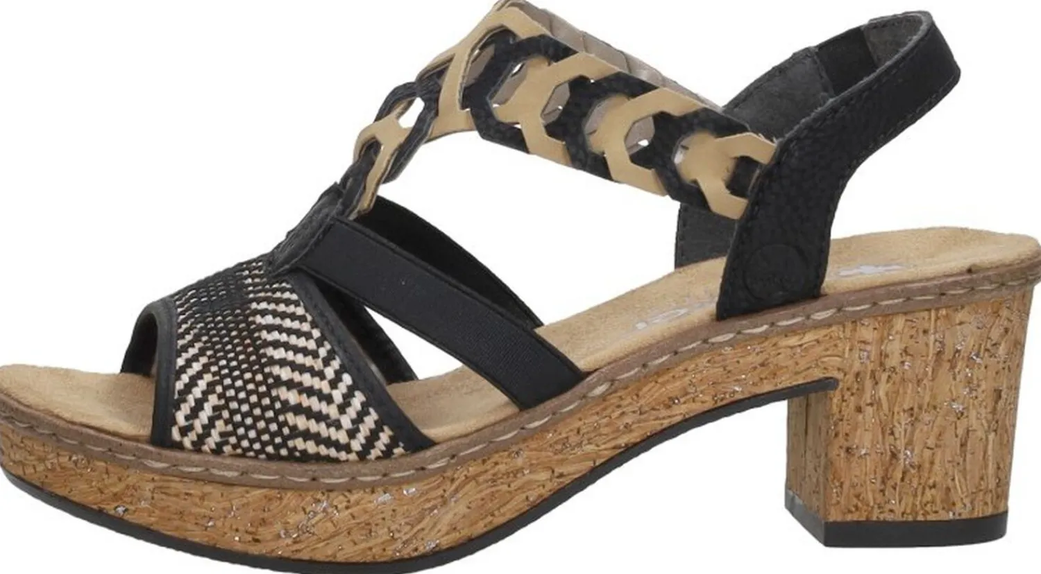 Rieker Gekleed Zwart Discount